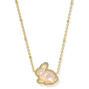 NWT Gold Kendra Scott Bunny Pendant Necklace
